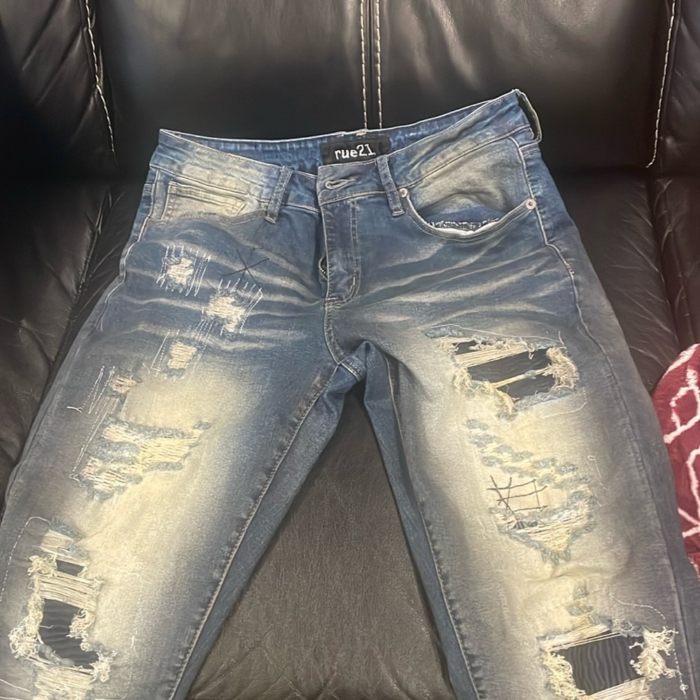 Rue 21 blue gray slim jeans